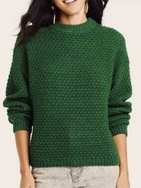 Universal Thread | Women's Crewneck Pullover Sweater | Green XL